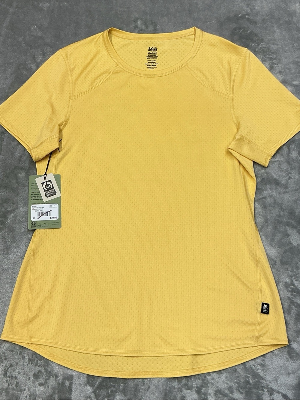 REI Co-Op Lightweight S/S Crew Sunfade Heather Women’s Medium base layer NEW